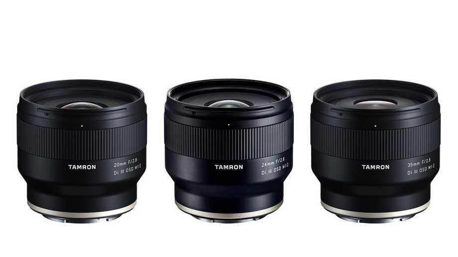 Tamron выпустил три темных фикса под Sony FE: 20mm F/2.8, 24mm F/2.8 и 35mm F/2.8